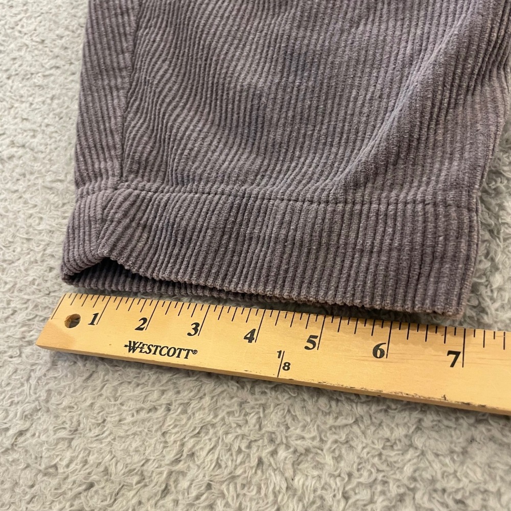 Deiji Studios Corduroy Pleated Pants Women XS Gray Cropped Drawstring Relaxed - Picture 15 of 16